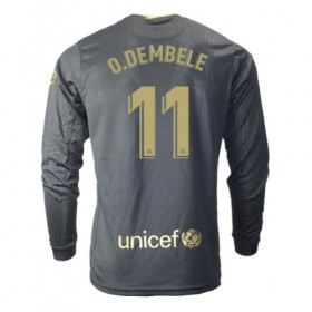 Jalkapallo Pelipaidat FC Barcelona Ousmane Dembele 11 Vieraspaita 2020-2021 Pitkähihainen
